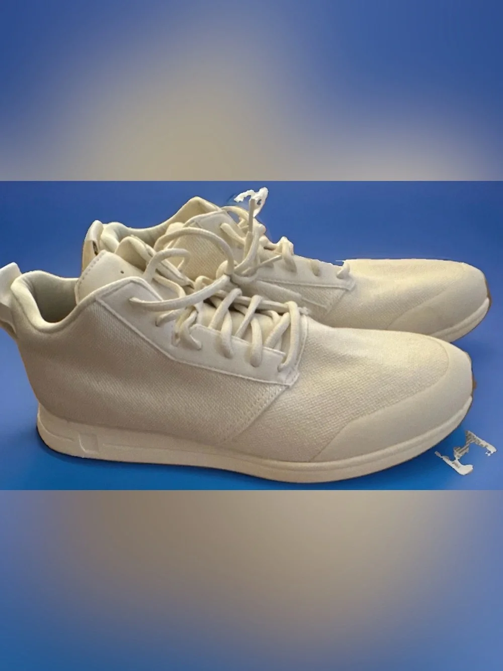 Men's running Lightweight Lace-Up shoes in beige, new without box $130 retail